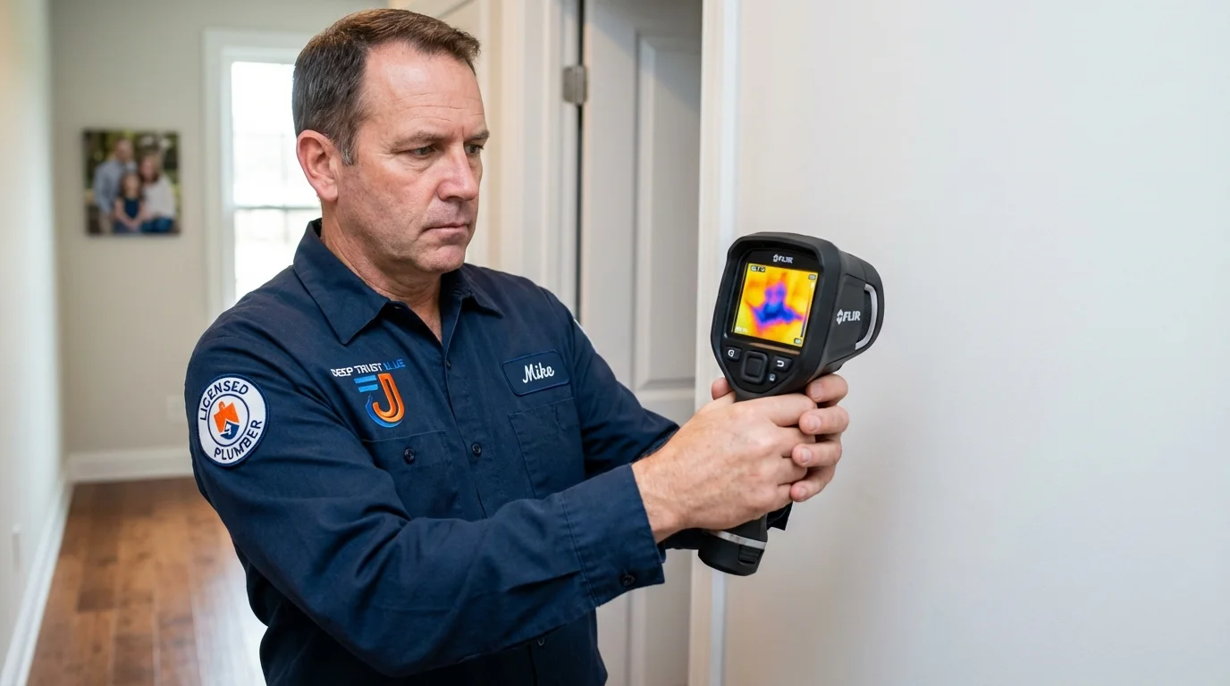 Thermal imaging leak detection by Johns Plumbing LLC in Hooper
